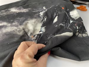 Bomuldsjersey - sej motorcykel, gots